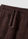 Pantaloni jogger marroni in puro cotone organico over fit_2
