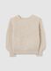 Girl's Beige Regular Fit Jumper_1