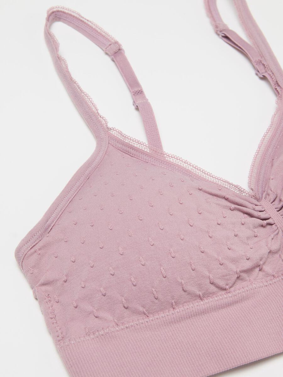 Microfibre bralette with dobby weave_5