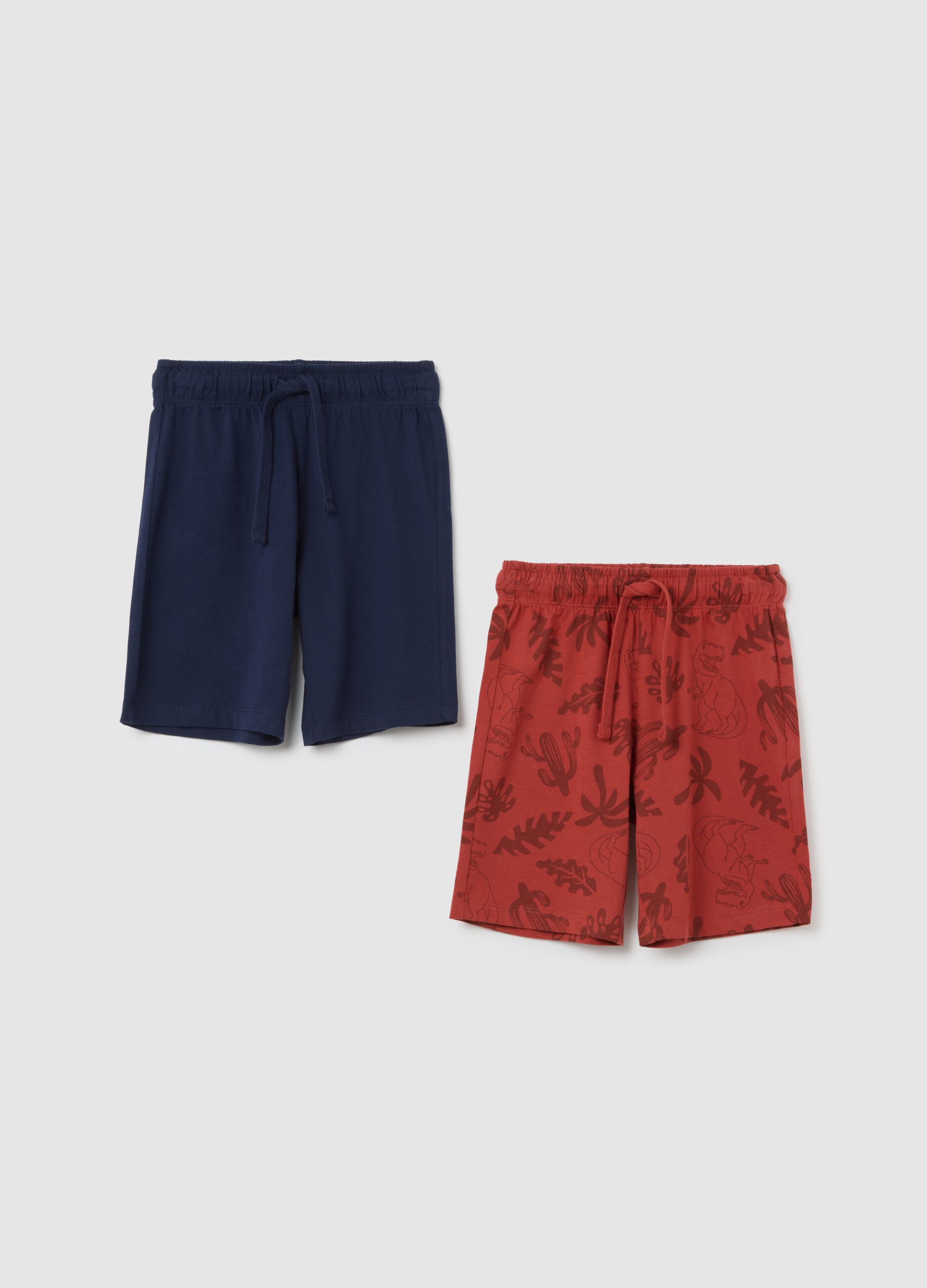 Set di pantaloncini da bambino in puro cotone multicolor regular fit