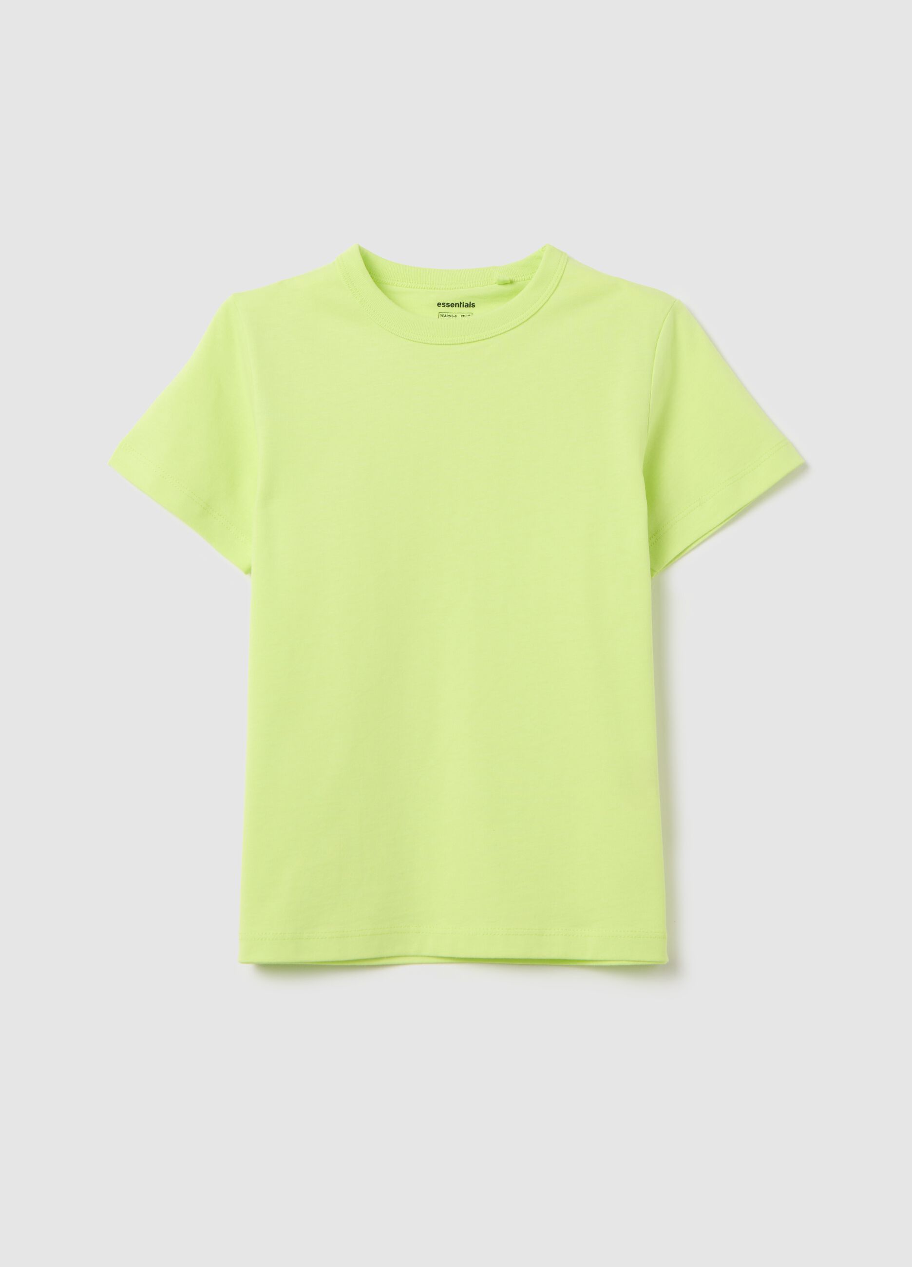 Organic cotton T-shirt with round neck