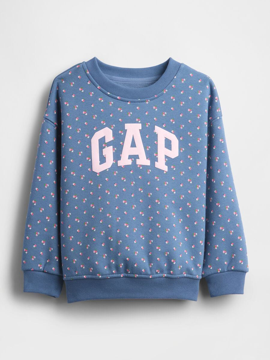 Blue Crew Neck Sweatshirt_0