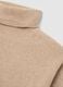 Beige Pure Wool Roll Neck Jumper Regular Fit_5