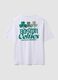 White pure cotton T-shirt with Celtics print_2