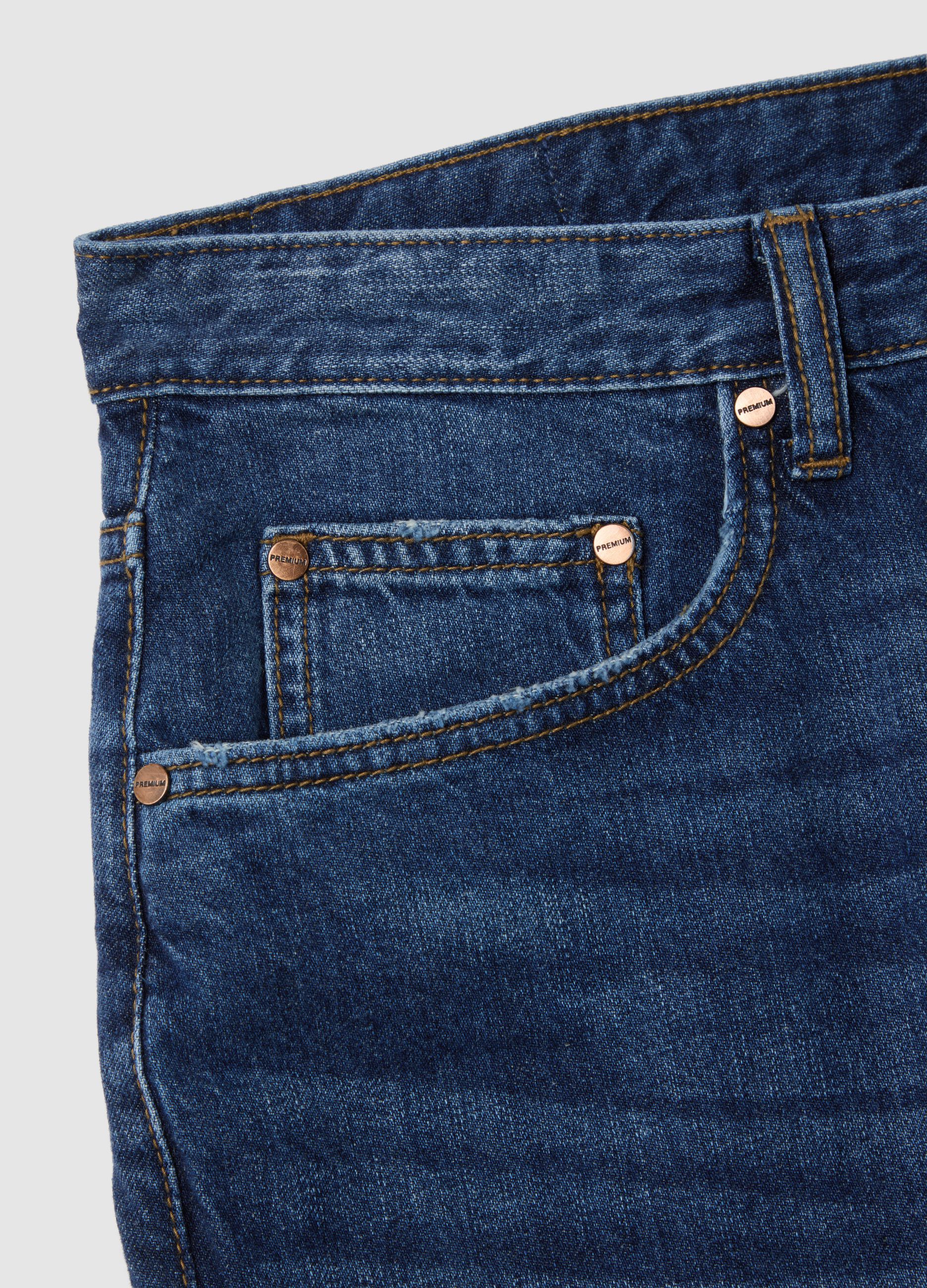 Jeans da uomo in denim blu regular fit