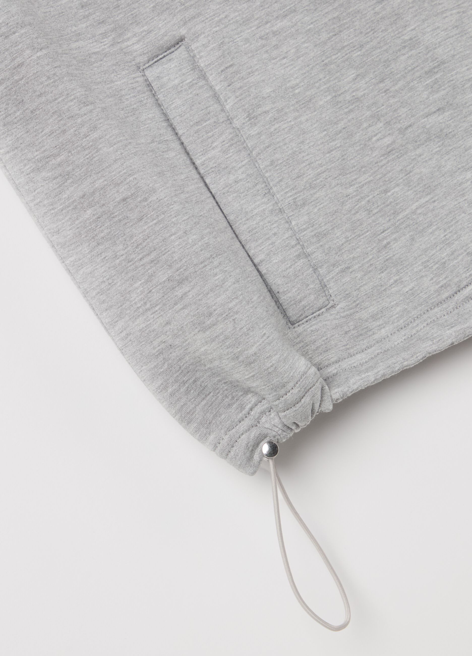 Full-zip gilet in scuba