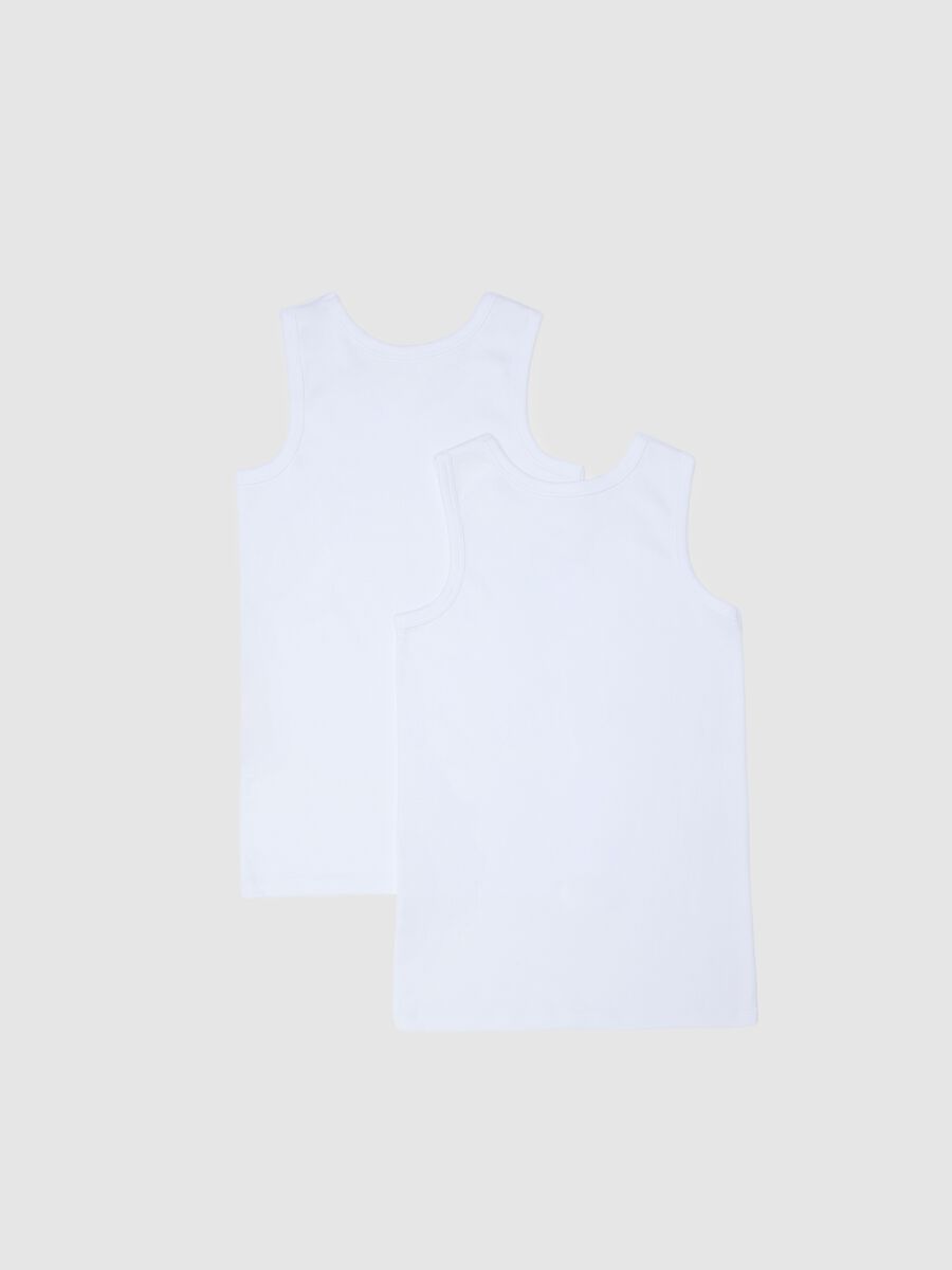 Bipack canottiere  bianca basic in cotone_1