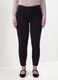 Black skinny jeggings in stretch cotton and viscose_1