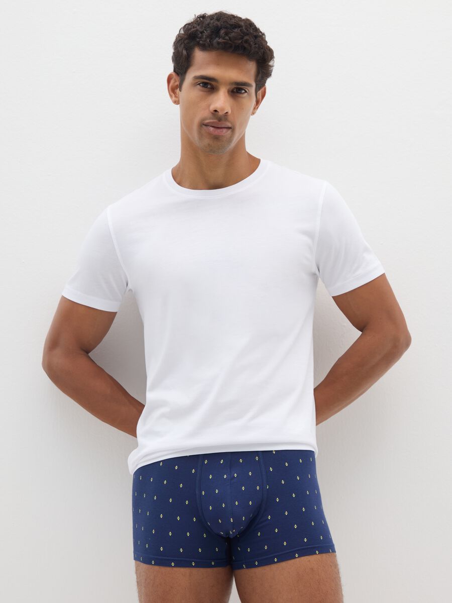 Multipack stretch cotton boxers in multicolour regular fit_0