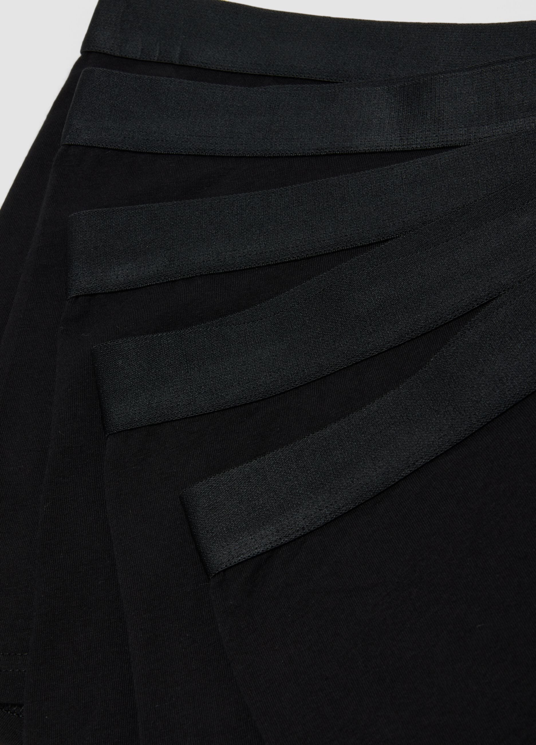 Five-pack of black stretch organic cotton boxers