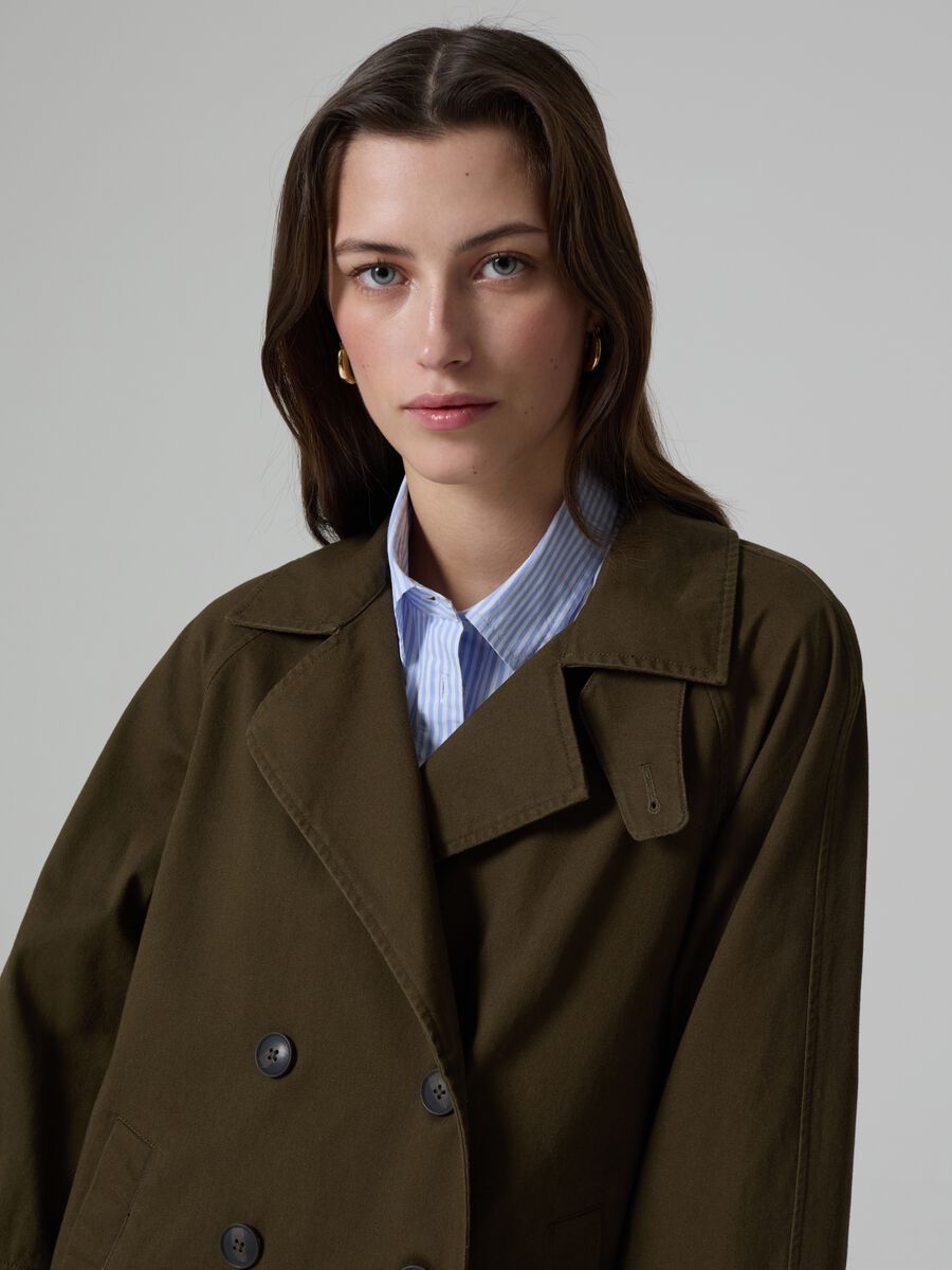Short double-breasted trench coat_1