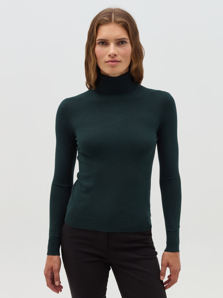 Pullover a collo alto_0