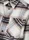 Beige checked pure cotton shirt_1
