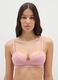 Pink stretch cotton bra_0
