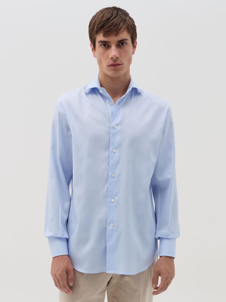 Cotton shirt with regular fit_0