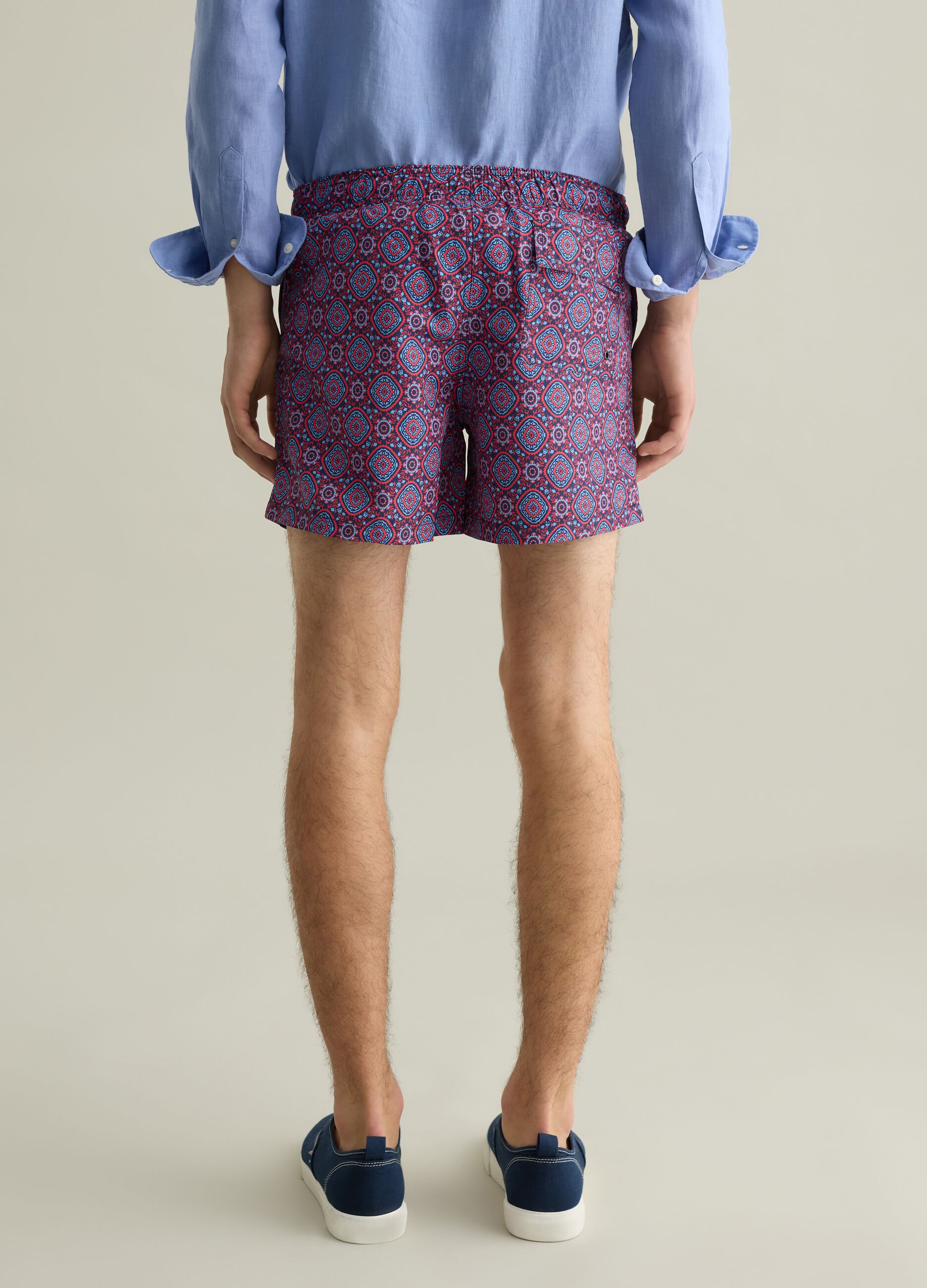 Men's multicolour regular fit shorts