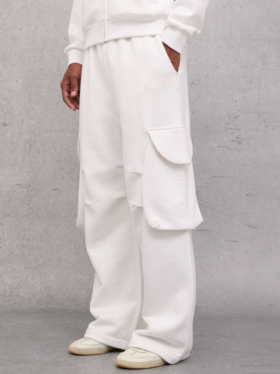 Cargo Sweatpants White_1