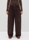 Brown cotton cargo trousers_1