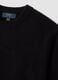 Black crew-neck jersey knit jumper, regular fit_1