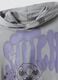 Grey pure cotton hoodie with Lilo & Stitch print for girls_2