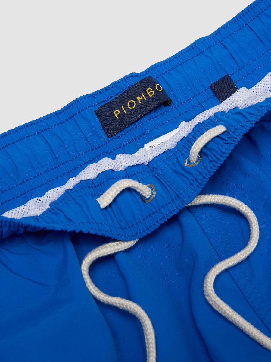 Boxer da mare blu con vita elasticizzata e coulisse_1