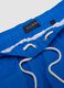 Blue swim shorts with elasticated waist and drawstring_1