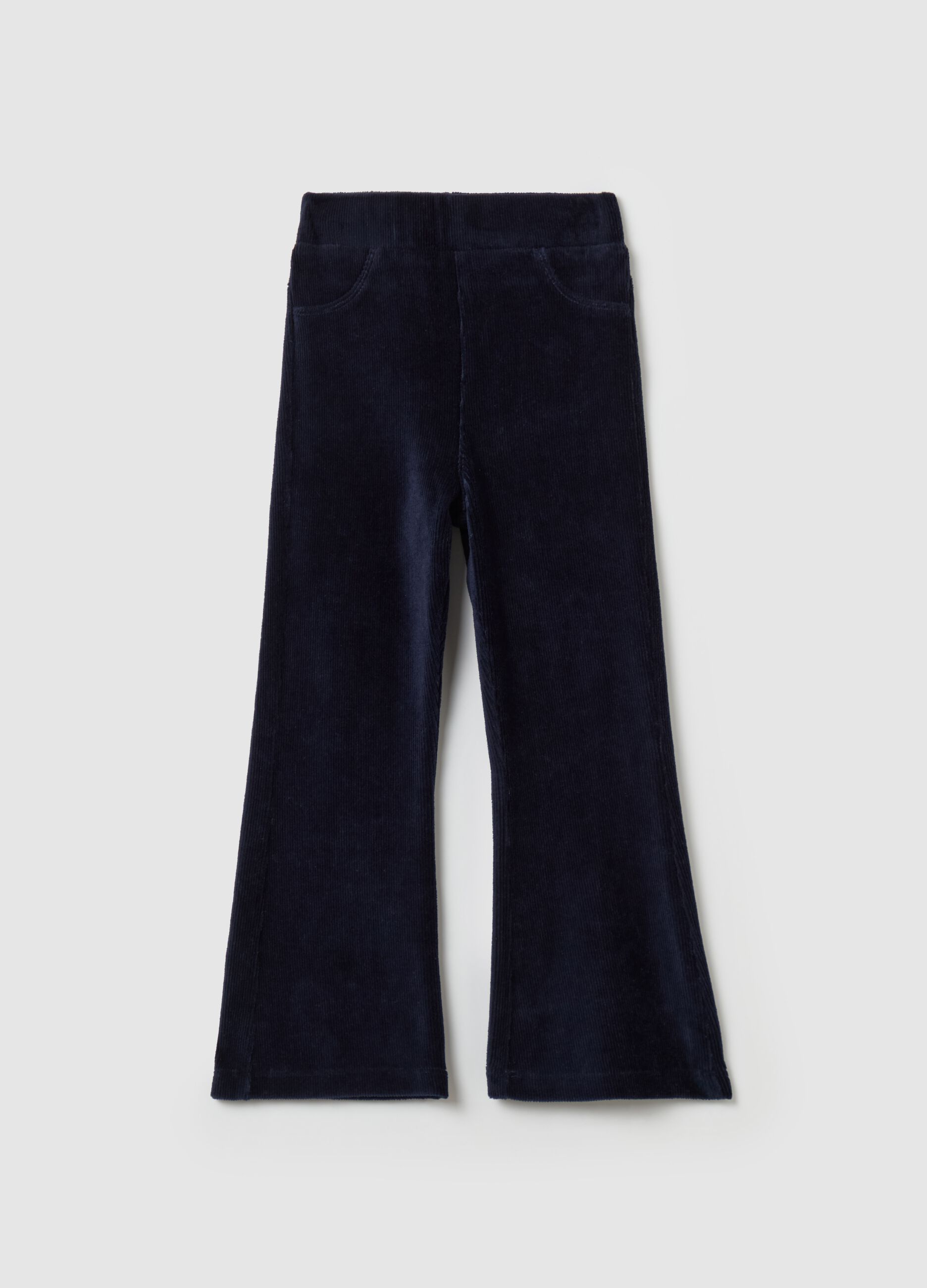 Flare-fit corduroy treggings