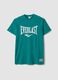 Green pure cotton T-shirt regular fit with Everlast logo_0