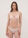 Pink triangle bra in stretch fabric with removable padding_1