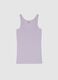 Purple Stretch Cotton Regular Fit Vest_4