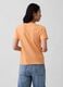 Orange pure cotton crew neck t-shirt regular fit_2