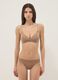 Reggiseno a triangolo marrone con imbottitura rimovibile in tessuto elasticizzato_1