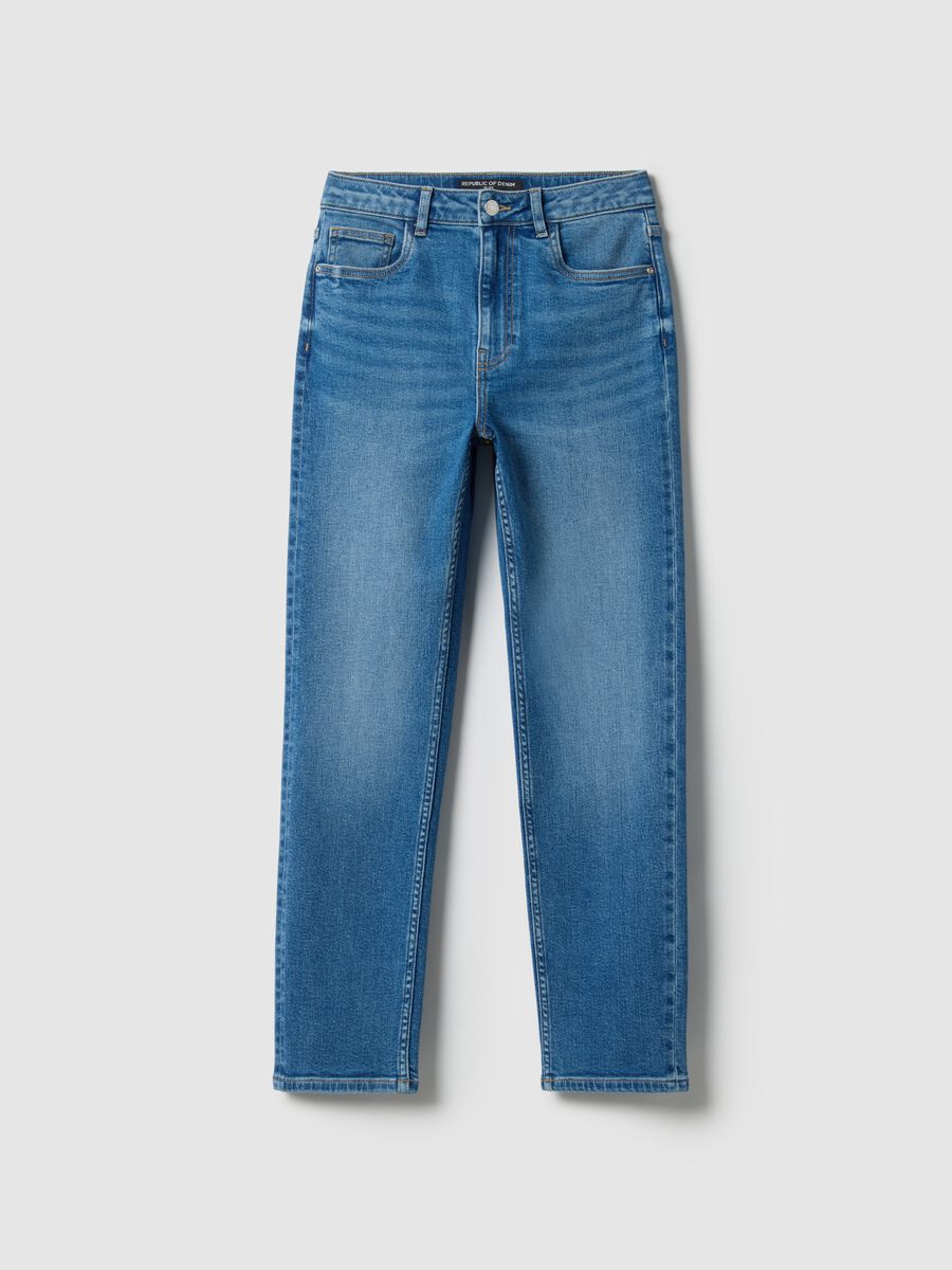 Slim fit stretch cotton blue jeans_4