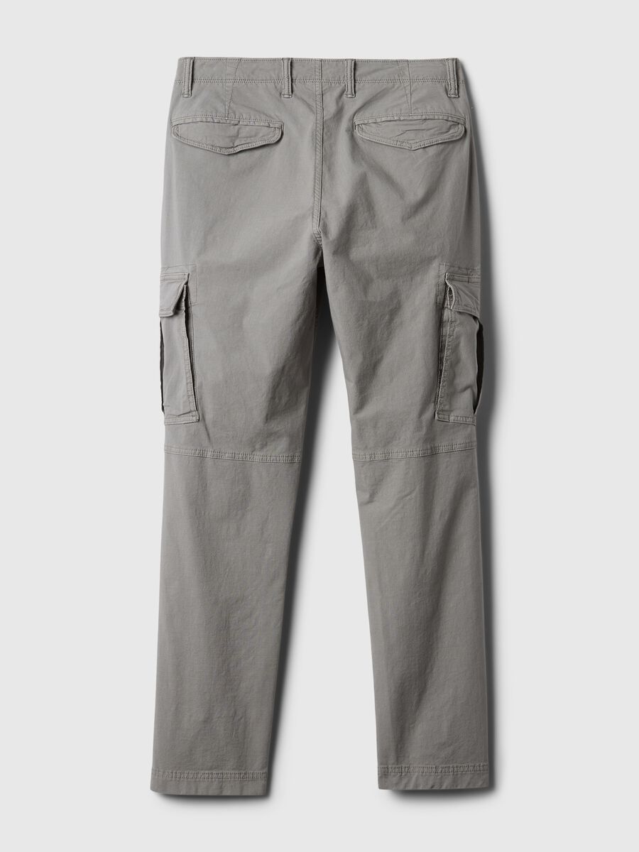 Pantalone cargo in cotone stretch_4