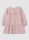 Baby girl's pink cotton dress with ruffles_1