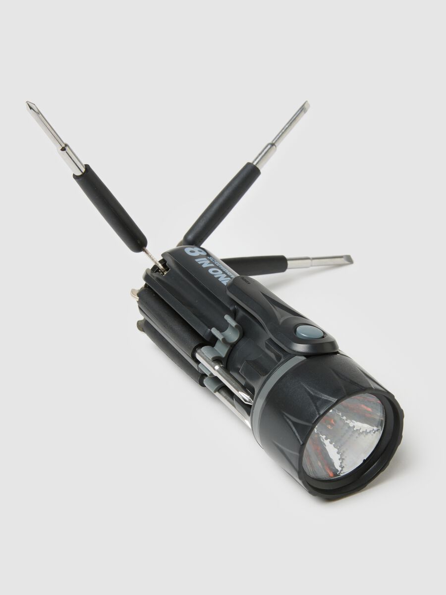 Black Multifunction Torch Tool Kit and Screwdrivers_2