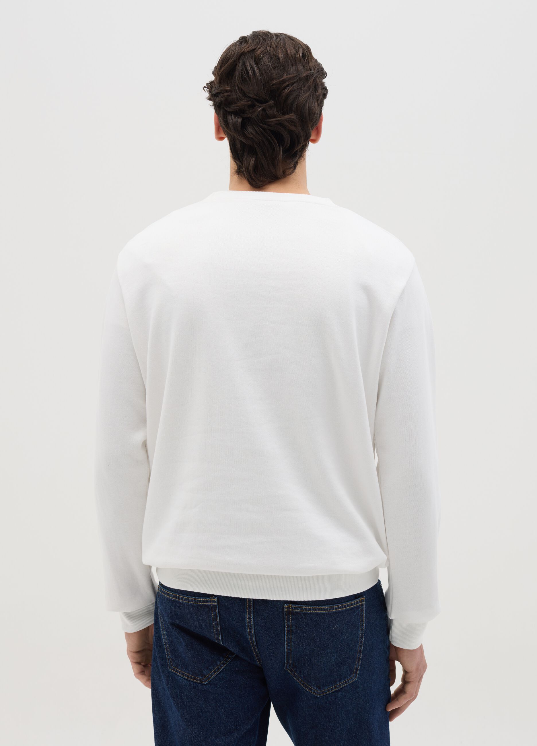 French Terry sweatshirt with "Forte dei Marmi" Snoopy print