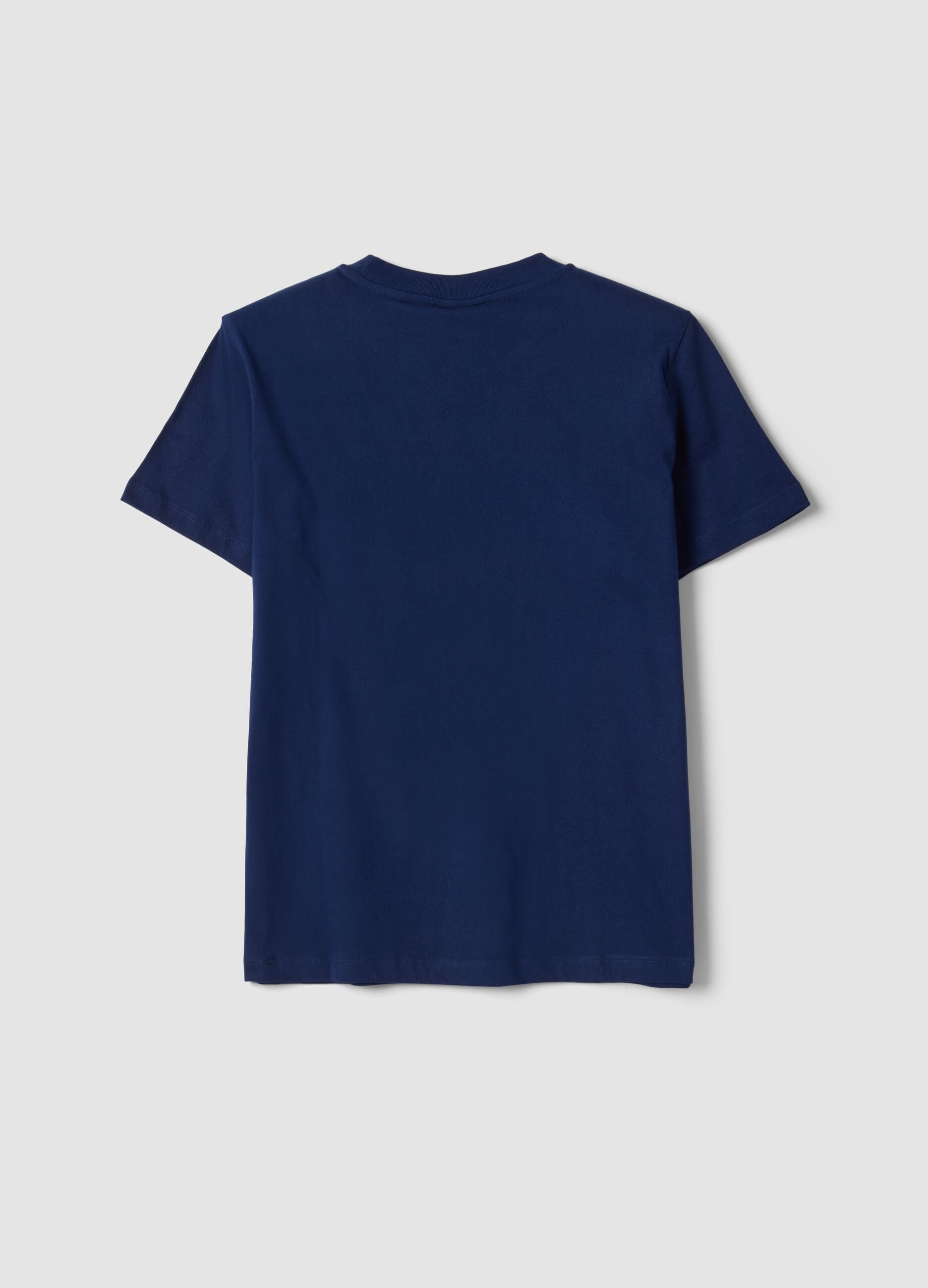 Blue pure cotton T-shirt with Hard Rock Cafe logo