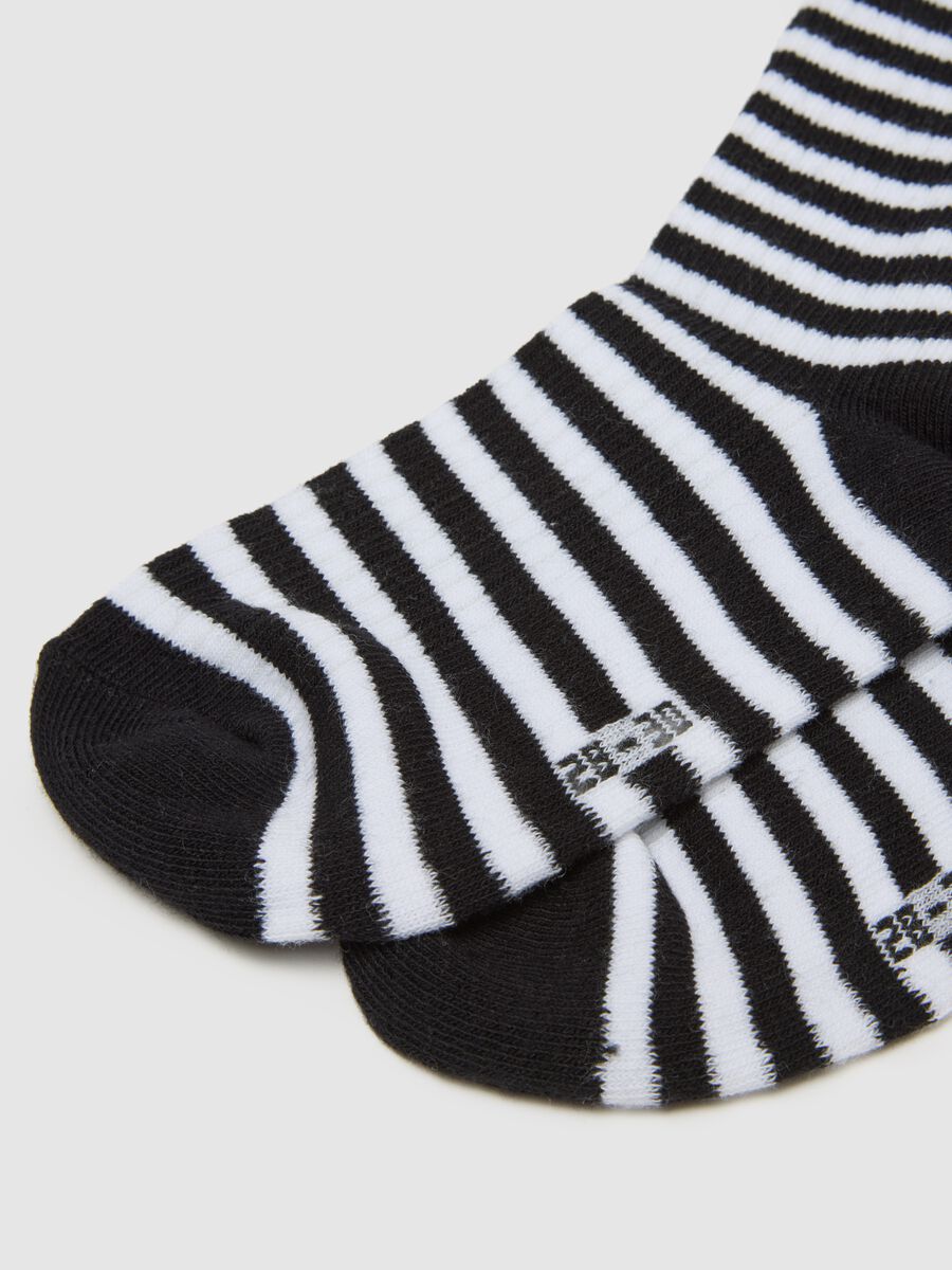 Girl's Short Cotton Mix Socks Bipack in Multicolour_2