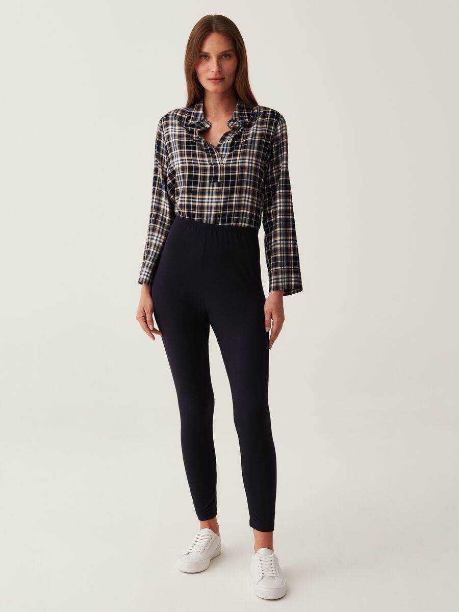 Leggings premaman in viscosa stretch_1