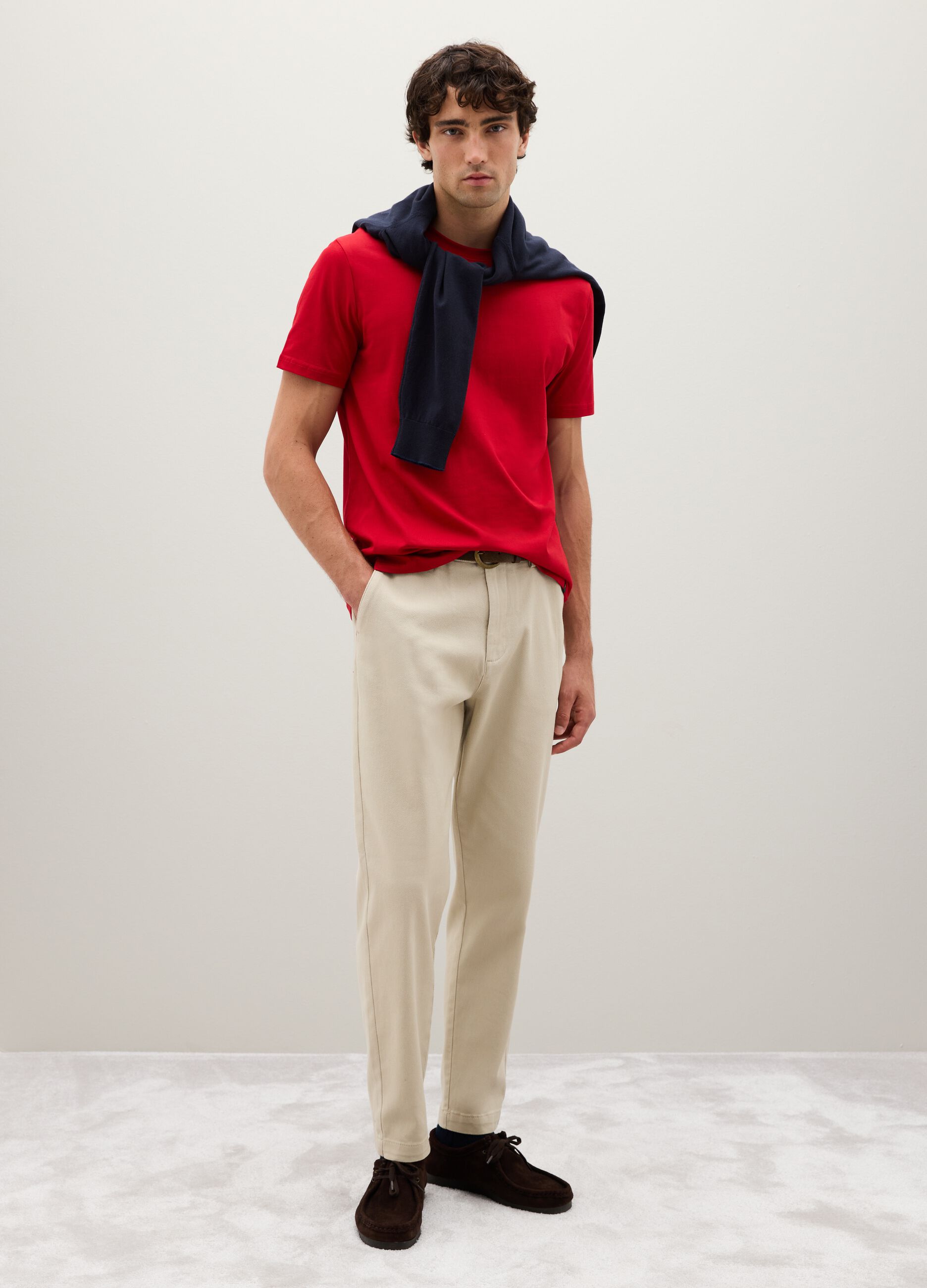 Red Pure Cotton T-Shirt