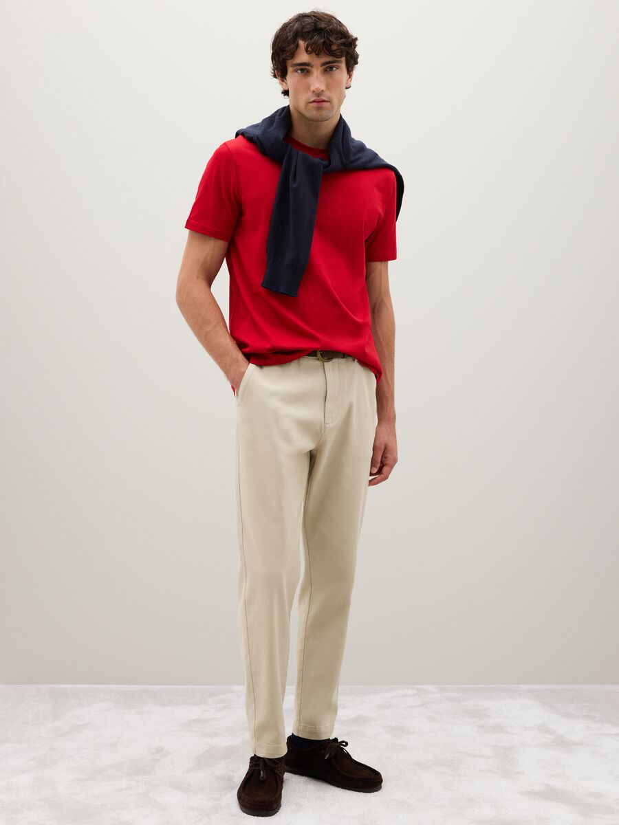 Red Pure Cotton T-Shirt_2