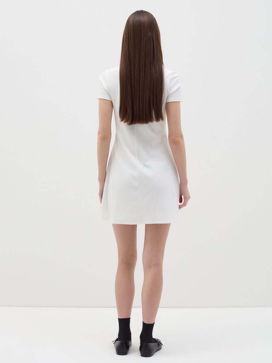 Short dress with polo neck_2
