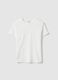 T-shirt in puro cotone bianca regular fit_4