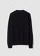 Black pure wool crew-neck jumper, regular fit_2