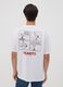 White pure cotton Peanuts print T-shirt, relaxed fit_3