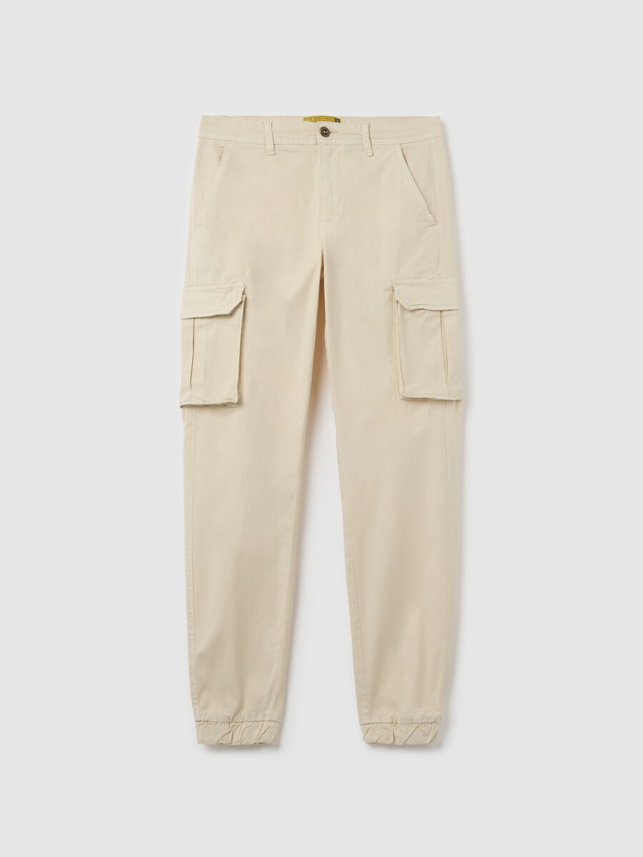 Stretch cotton cargo trousers_4
