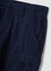 Blue pure cotton regular-fit cargo shorts_5