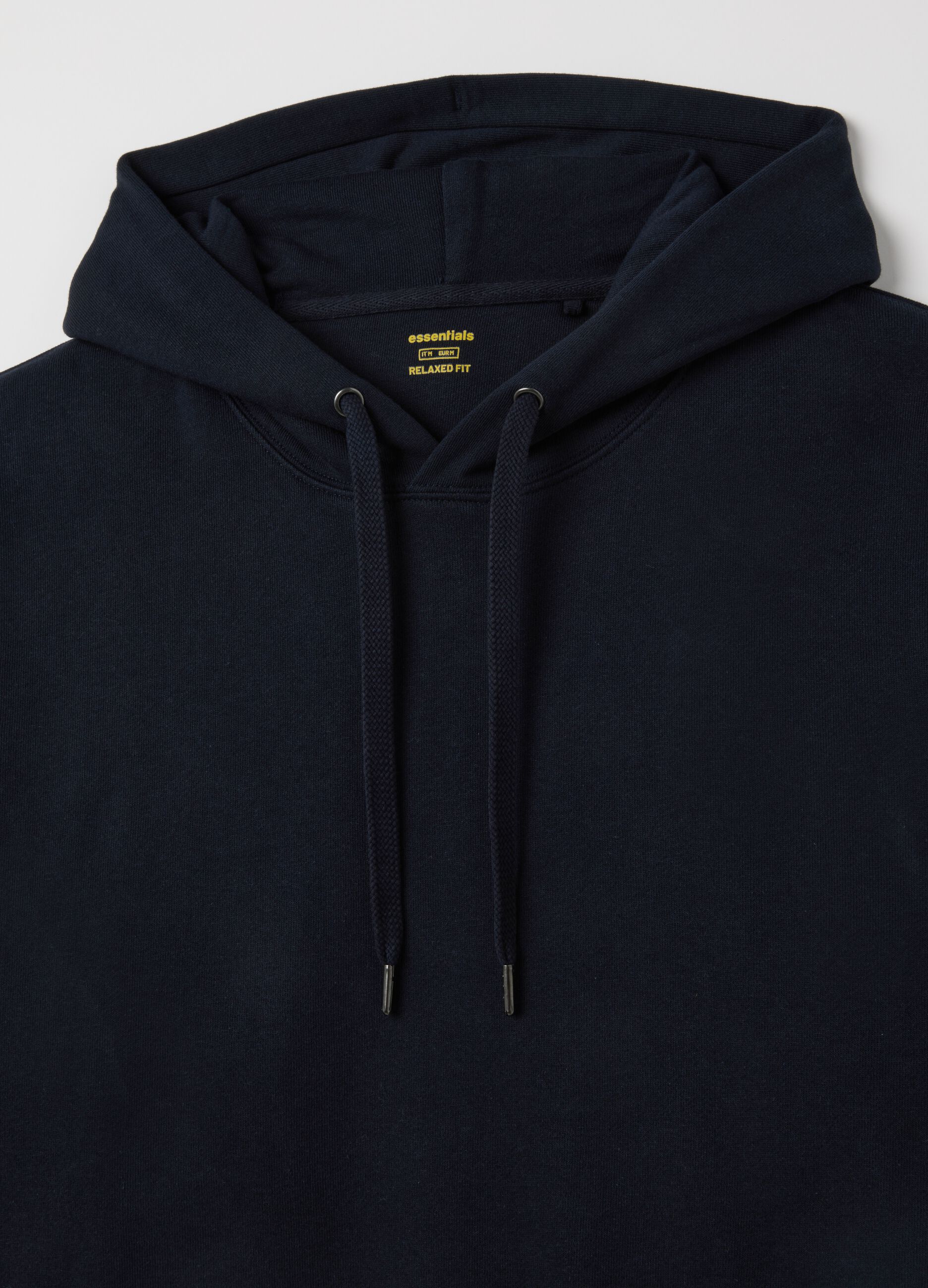 Black pure cotton sweatshirt regular fit