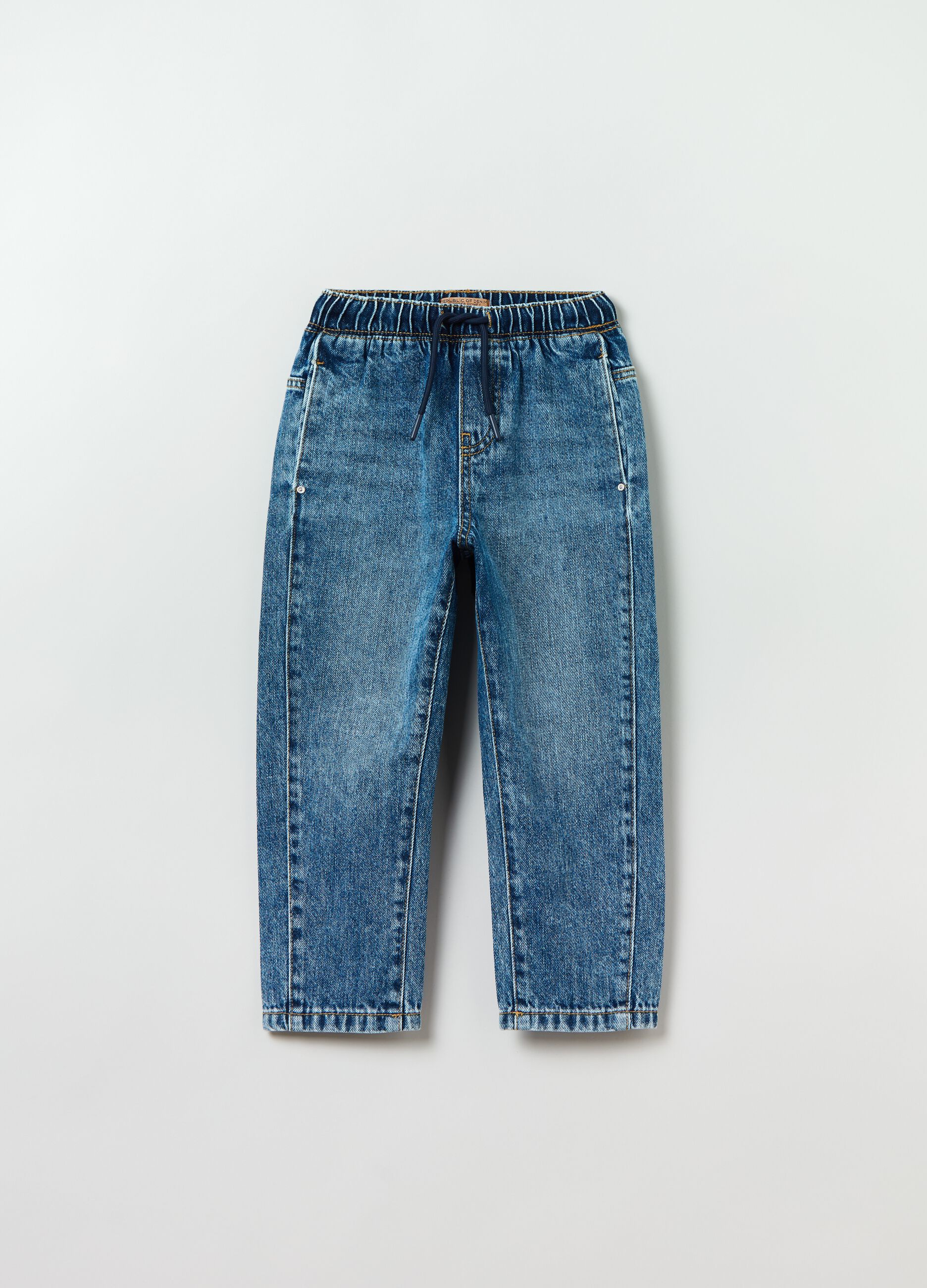 Joggers comfort fit in denim _0